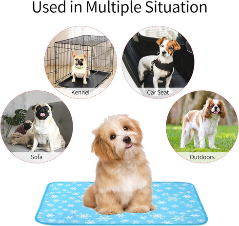 Summer NACOCO Pet Cooling Mat - Cat Dog Cushion Pad Sleeping Cool Snowflake Comfortable Soft for Pets Kids and Adults