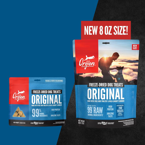 ORIJEN Grain Free High Protein Freeze Dried Dog Treats - Original Recipe 1.5oz Bag