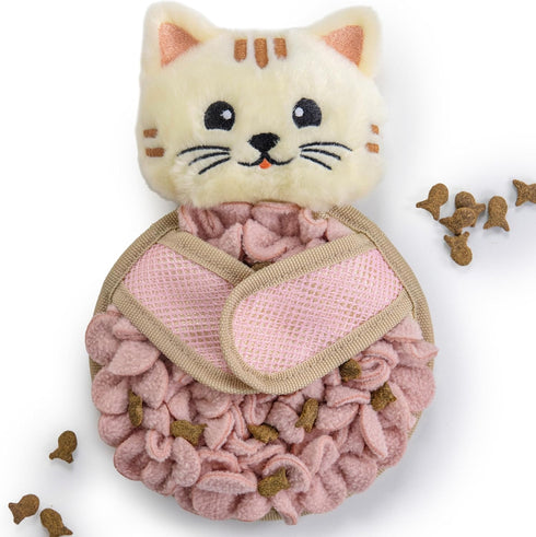 Catstages Snuffle Mat for Cats - Interactive Foraging Toy with Hidden Treats,
