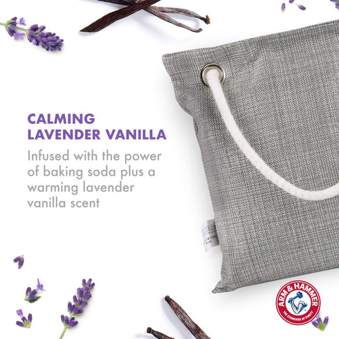 Arm & Hammer for Pets Air Care - Calming Bamboo Charcoal Air Purifying Bag in Lavender Vanilla Scent, 17.6 oz