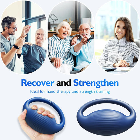 FitBeast Stress Balls for Adults - 3 Resistance Levels Squeeze Balls for Hand Therapy and Rehabilitation