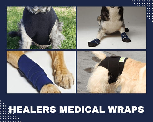 HEALERS Medical Dog Boots and Bandages, Small