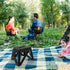 UPKOCH Portable Small Folding Stool, Collapsible Plastic Camping Chair with Handle, Outdoor Fishing Seat for Travel