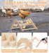 PETSFIT Chick Perch Prevent Rotation Design, Strong Wooden Chicken Roosting Bar, Easy to Assemble and Clean, Fun Toys