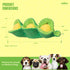 Pea Pod Interactive Dog Toy | Snuffle Nosework Stress Relief | Hide Treat Puzzle for Small Medium Dogs