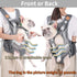 Dog Carrier Backpack - Legs Out Front Facing Carrier for Small Medium Dogs, Adjustable Hands-Free Backpack for Hiking