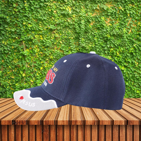 Jesus is My Boss | Inspirational Christian Baseball Hat for Men Women, Adjustable Velcro Strap