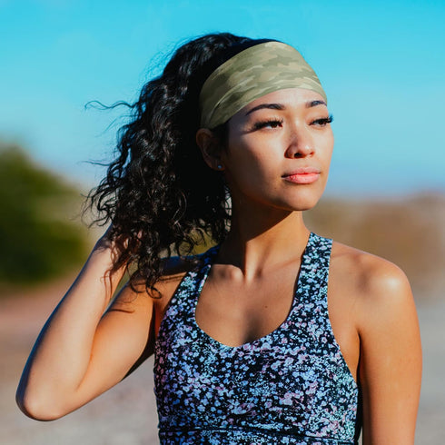 Suddora Camo Headbands - Camouflage Headbands for Sports, Workout, Costume, Games