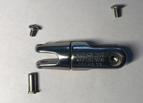 US Stainless Steel 316 Anchor Swivel Connector, 5/16" or 8mm Marine Grade