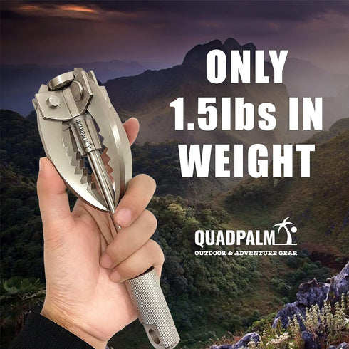 Grappling Hook and Rope 10M (32ft) - Heavy Duty Multifunctional Survival Hook with 4 Stainless Steel Claws