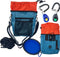 Jalousie Dog Training Pouch - Includes Clicker and Water Bowl, 5 Ways to Wear (Teal)