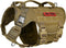 OneTigris Large Tactical Dog Harness, No Pull Adjustable Vest with Heavy Duty Handle, Brown, Large Hook and Loop Panels