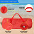 Red Heavy-Duty Large Mesh Sports Duffle Bag, Dry Bag, Diving Equipment Scuba Bag with Zipper. Great for Gym Workout