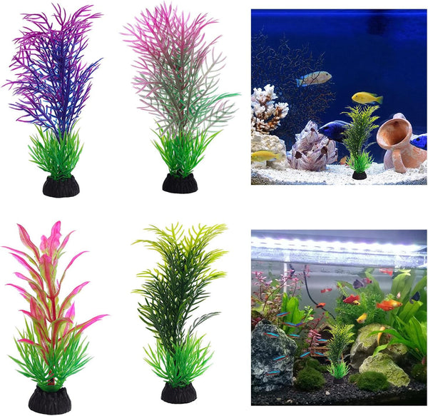 NIHUIFA Fishtank Artificial Plant Landscape Fish Tanks Decorations for Aquariums Terrarium Shrimp Grass Flower