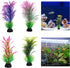 NIHUIFA Fishtank Artificial Plant Landscape Fish Tanks Decorations for Aquariums Terrarium Shrimp Grass Flower