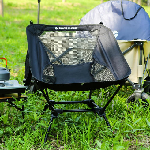 Backpacking ROCK CLOUD Portable Camping Chair Ultralight Folding Chairs Outdoor for Camp Hiking Lawn Beach Sports