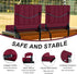 Red(1pcs) Aliphon Stadium Seat for Bleachers with Back Support and Cushion, Bleacher Seats with Shoulder Strap and Cup