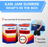 Pack Kan Jam 'n Go Travel Disc Toss Game - Sunrise Edition - Portable Foldable Targets for Outdoor Games - Easy Fold
