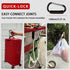 XIECHANEE Large Aluminum Carabiner, Heavy-Duty Stroller Hooks for Hanging Bags and Shopping Durable Multi-Purpose