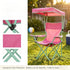 125 lb. CLMSTE Canopy Folding Chair with Safety Lock, Outdoor Chair Capacity (Pink)