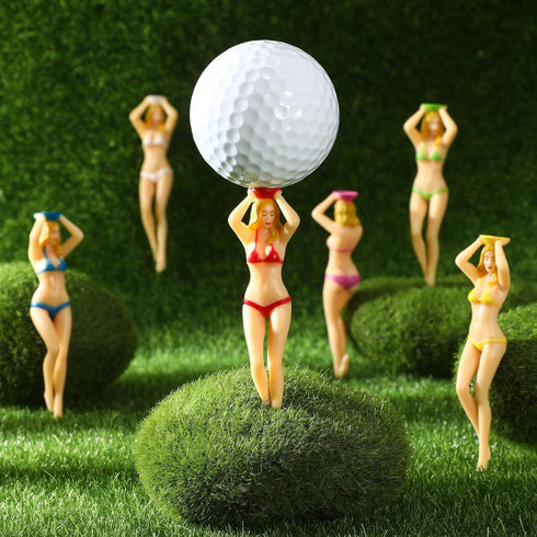 Sumind 8 Pcs Colored Golf Tees, Funny 3 Inch Golf Practice Novelty Tees, White Elephant Stocking Stuffer Gifts