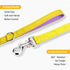 PHOEPET 5 Feet Dog Leash - Soft Padded Handle, Dual-Side Reflective, Fit for Hiking, Training, Camping (Yellow + Baby