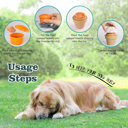 MARDOGE Breeds,Frozen Anxiety(Pack 2) Multi-Functional Interactive Dog Toys for Aggressive Chewers, Indestructible Dog
