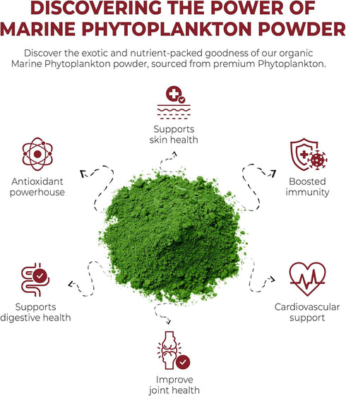 Mr. Ros Marine Phytoplankton: Supercharge Your Dog's Health (3.5 oz / 100 g), Essential Nutrients for Shiny Coat,