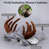 Onmygogo Funny Dog Halloween Costumes, Cute Furry Pet Wig for Halloween Christmas, Moose, Size M