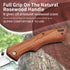 Vickay Folding Pocket Knife, EDC Knife with 8Cr13MoV 3.19" Stainless Steel Blade and Brown Wood Handle for Outdoor