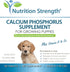Calcium Phosphorus Supplement for Dogs, Promote Healthy Bones and Puppy Growth Rate, 120 Chewable Tablets