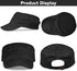 Syhood 3 Pieces Cadet Army Caps - Adjustable Flat Caps Unisex Military Army Hat