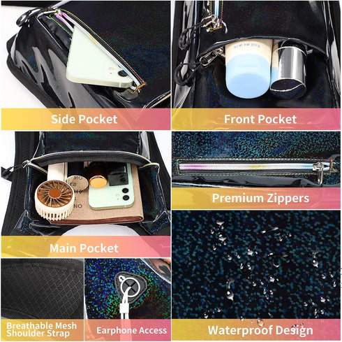 Hydration Backpack, Water Backpack with 2L Hydration Bladder, Essential for Raves, Hiking, Cycling, Outdoor Activities