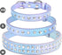 Beirui Bling Rhinestone Dog Collar, Cute Bedazzled PU Leather Collar with Sparkling Crystals for Small Medium Dogs