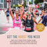 Yell My Name Bib Kit - GET Personalized Cheers - Race Bib with Alphabet Decals & Safety Pins - Add-Your-Name Running