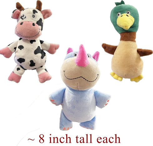 Jalousie Multipack Dog Squeaky Toys, Strong Almost Indestructible Chew Toys with Added Liner for Longer Play (Medium