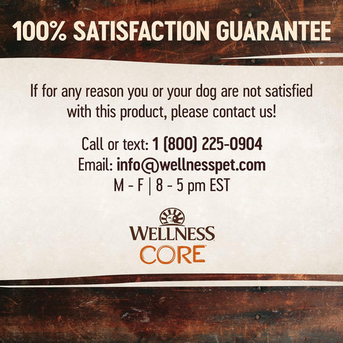 Wellness CORE Grain-Free High-Protein Dry Dog Food - Natural Ingredients, Made in USA, Reduced Fat, 4-Pound Bag