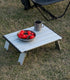 Compact Ultralight Beach Picnic Table - Folding Aluminum Design with Carry Bag, Size S