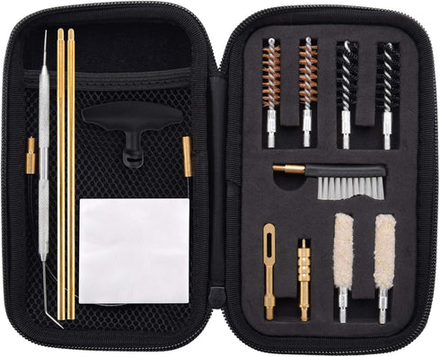 Raiseek .357 Caliber Handgun Cleaning Kit | 9mm Pistol Cleaning Kit with Bore Brush and Jag
