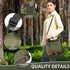 MYWSN 2 Pack Mushroom Foraging Kit - Black & Green Foraging Bag with Mesh Material, Adjustable Strap, Smartphone Pocket