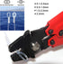 Heavy Duty Fishing Crimping Pliers, Stainless Steel Wire Rope Crimping Tool with Built-in Wire Cutters, 4 Sizes (Red)