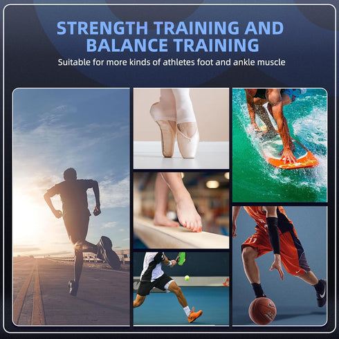 Ankle Foot Strengthener Exerciser for Sprained, Single Leg Balance Board, Posture Corrector, Foot Stretcher for Plantar