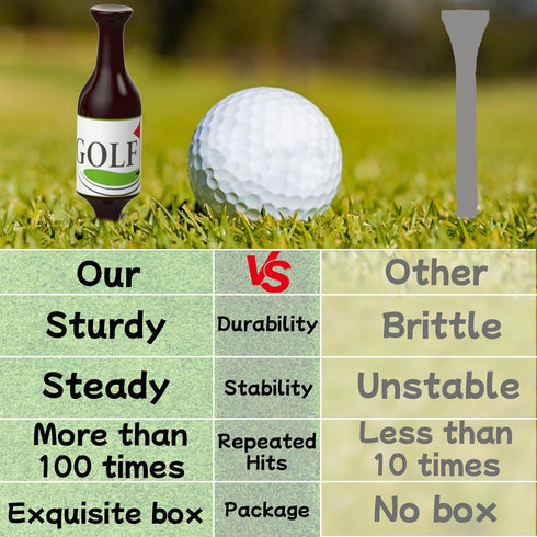 Funny Golf Tees for Men - Unique Birthday Gifts for Dad, Golfers Accessories, Christmas Stocking Stuffers