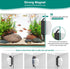 4 hygger Magnetic Aquarium Glass Cleaner, Dual-Blades Algae Fish Tank Glass Cleaner Brush with Detachable Algae