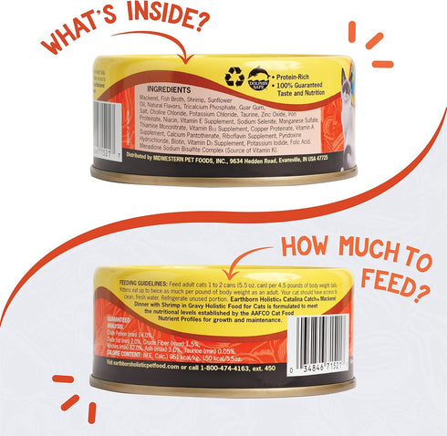 Earthborn Holistic Catalina Catch Grain-Free Moist Cat Food