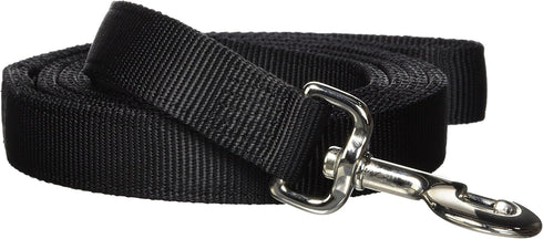 Hamilton Double Thick Nylon Dog Training Lead - 1-Inch by 6-Feet, Black