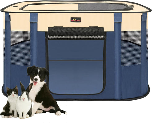 Dog Playpen, Pet Playpen, Foldable Kitten cage Puppy Play Pen, Portable Dog