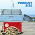 3 Set Arrowbash Castable Crab Trap with Red Gauge and Bait Clip Foldable Crab Trap Snare Crabbing Net Equipment