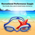 Water Gear Minnow Anti-Fog Swim Goggles, Competition Goggle for Boys & Girls, Comfortable Fit