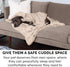 Furhaven Waterproof Throw Blanket - Washable Shaggy Plush Calming Long Faux Fur & Velvet Dog Blanket (Taupe, Small)